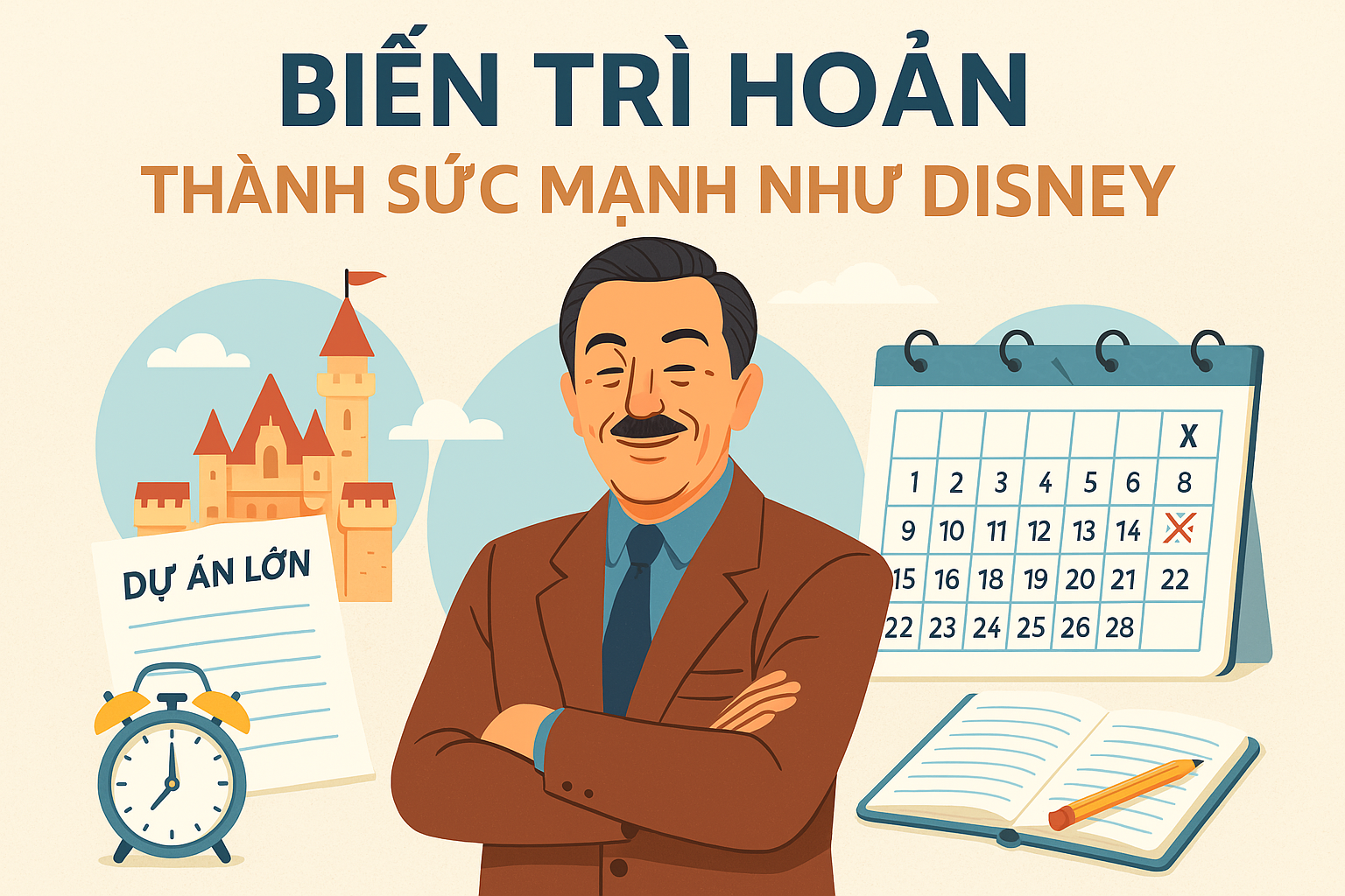 Học Walt Disney: Biến trì hoãn thành “vũ khí bí mật” để thành công