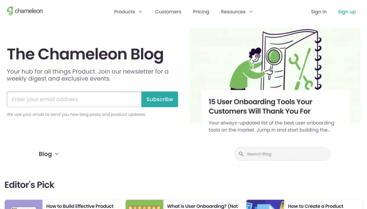 Blog UX hàng đầu - Chameleon