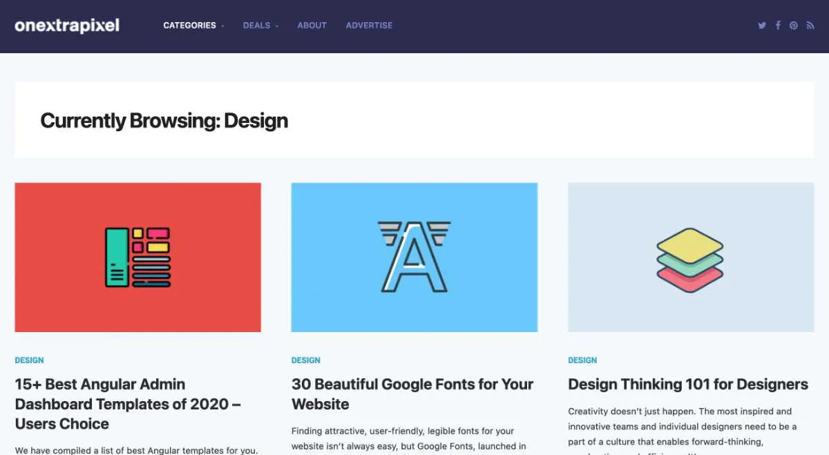 Blog UX hàng đầu - oneextrapixel
