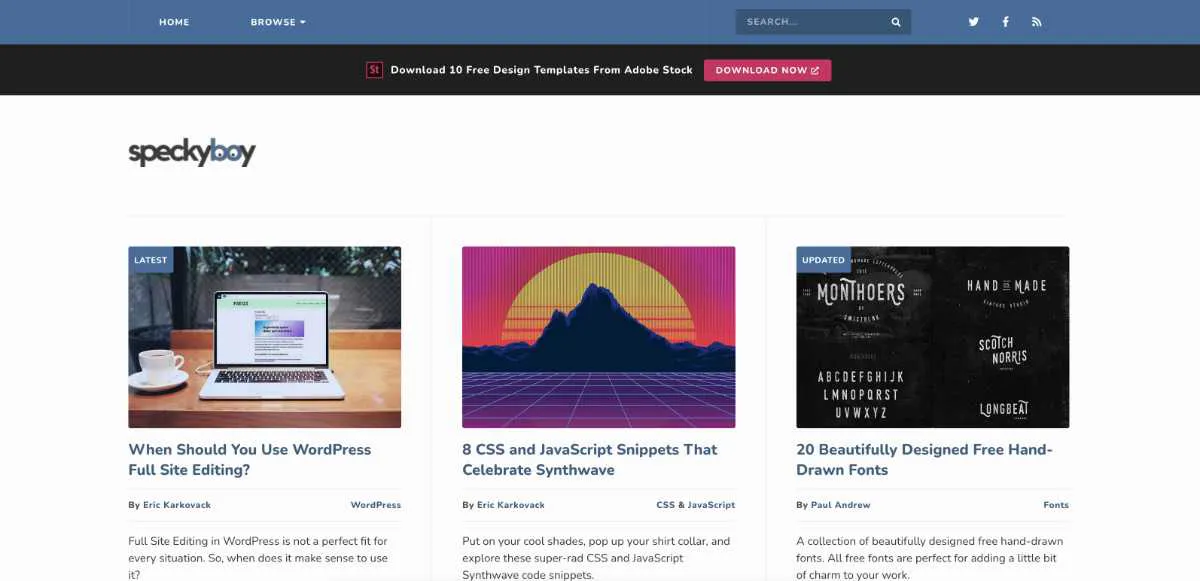 Blog UX hàng đầu - Speckyboy