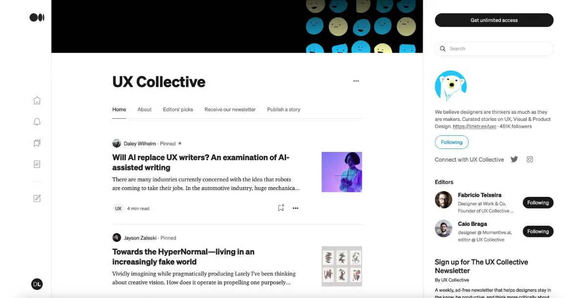 Blog UX hàng đầu - UX Collective