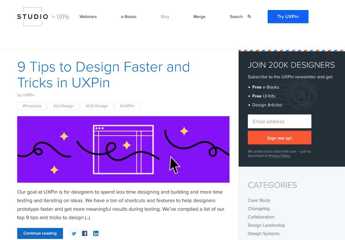 Blog UX hàng đầu - UXPin